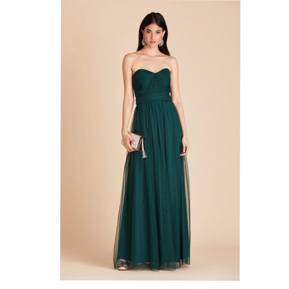 Christina Convertible Dress by Birdy Grey Size L Emerald Green NWOT